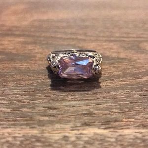 Sterling Silver Morganite Ring